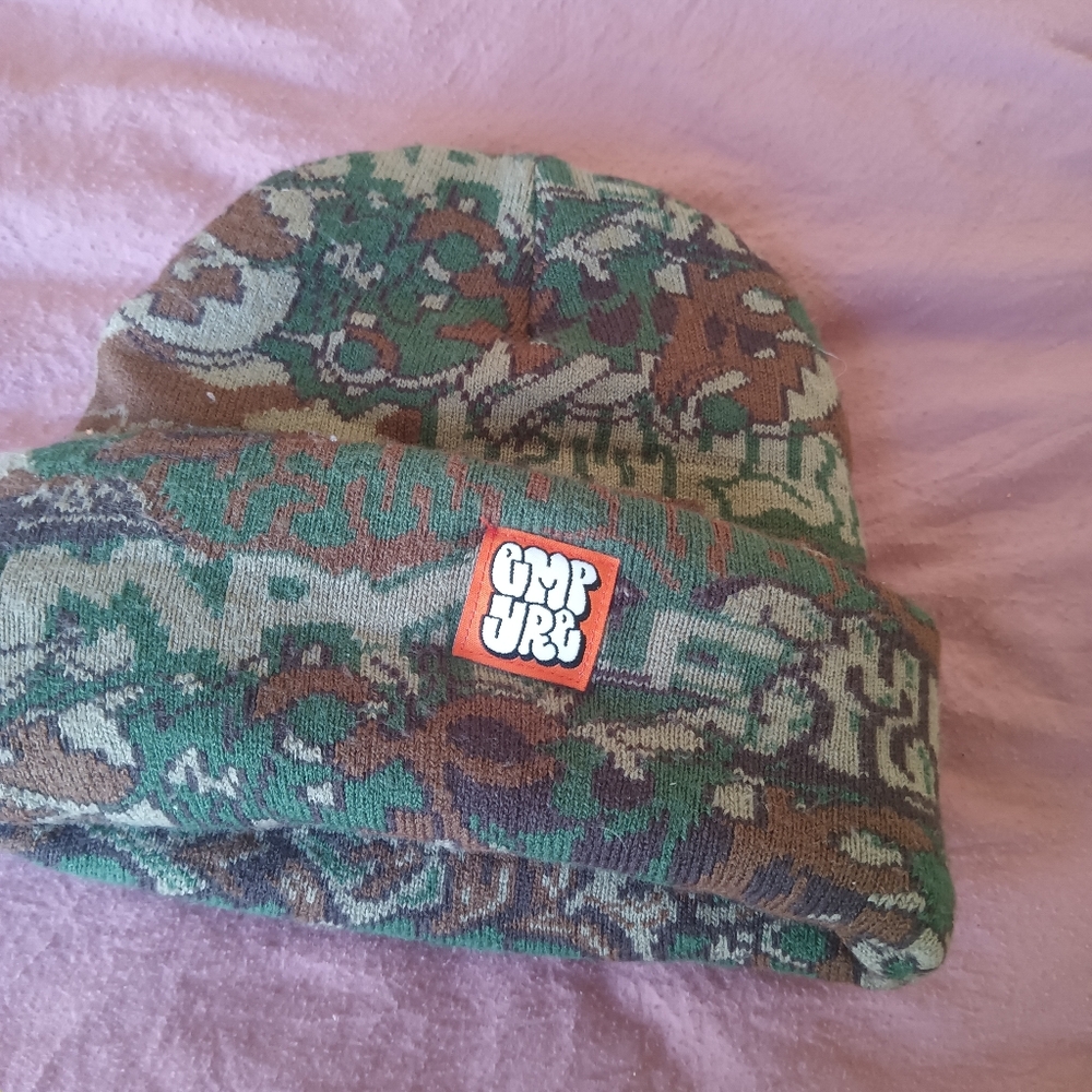 Skater Grunge Indie Sleaze Empyre Blue Knit Beanie Men's One Size Hat